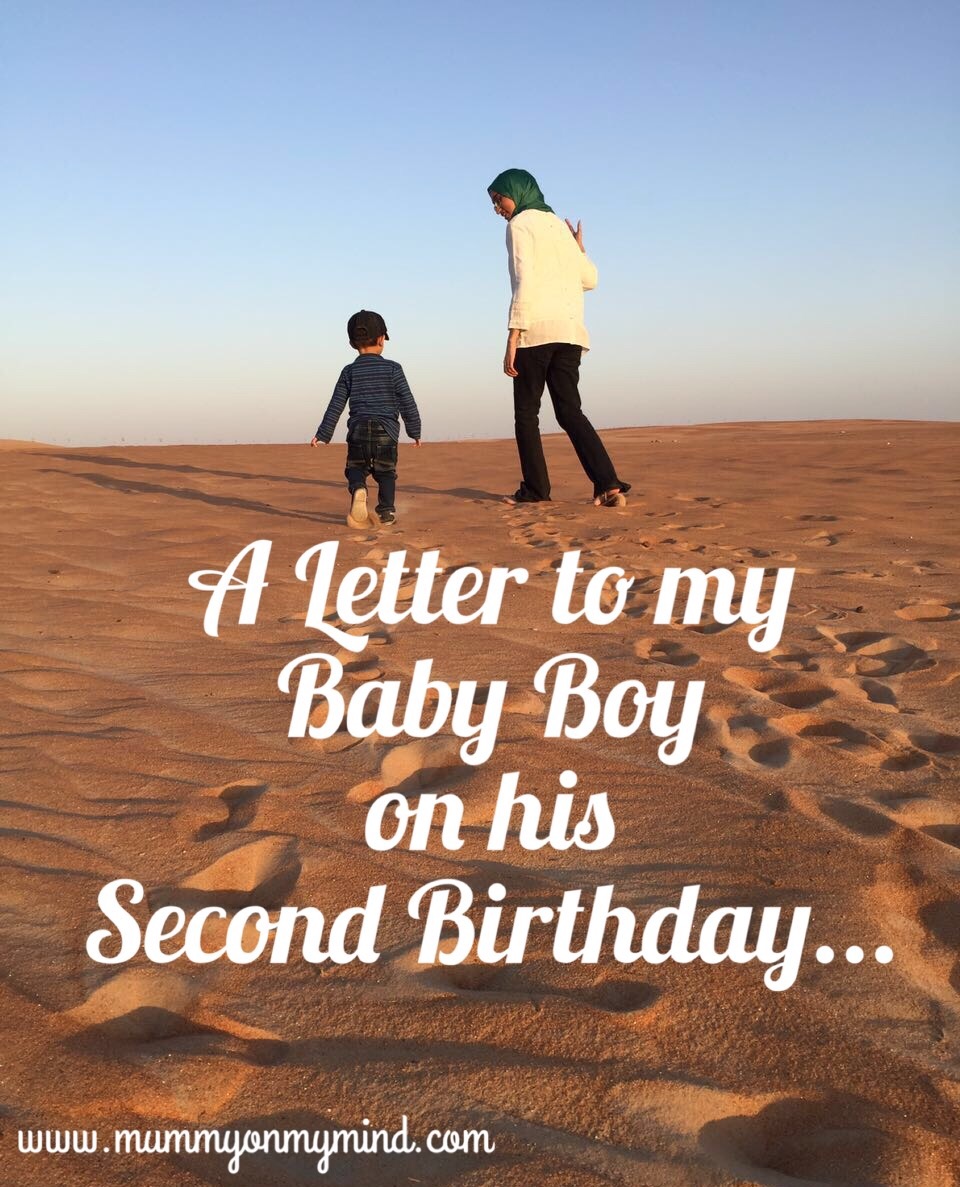 A letter to my Baby Boy on his Second Birthday…